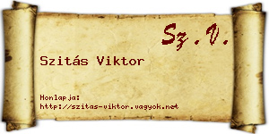 Szitás Viktor névjegykártya